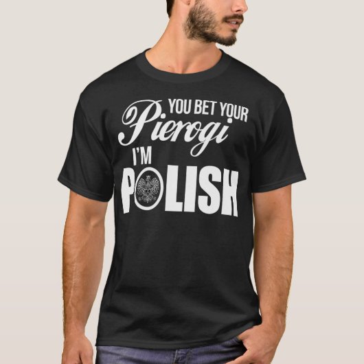 ポーおもしろいランドTシャツPierogiポルスカTey Dyngus Tシャツ (正面)