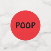 ポーおもしろいー コンフェッティ (スモール正面)