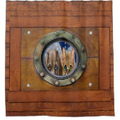 ポーおもしろい航海のトールシャワーカーテン シャワーカーテン (正面)