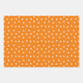 ポーとハートパターンのおもしろい猫好き ラッピングペーパーシート (正面3)