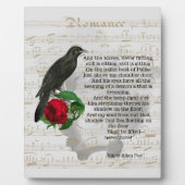 ポーのカラスのコラージュの卓上 フォトプラーク (正面)