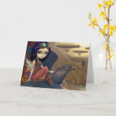 「ポーのフライト」グリーティングカード カード (黄色い花)