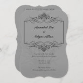 ポーの影響を受けたウェディング招待状 招待状 (正面/裏面)