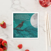 ポーの詩と緑のカラスのカクテル・ナプキンス スタンダードカクテルナプキン (インサイチュ)