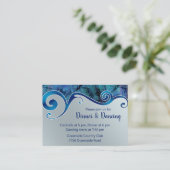 ポーアシェル&ウェーブウェディングレセプションカード エンクロージャーカード (スタンド正面)