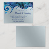 ポーアシェル&ウェーブウェディングレセプションカード エンクロージャーカード (正面/裏面)