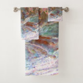 ポーアブラックアワビ美しいニュージーランドシェル バスタオルセット (インサイチュ)