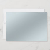 ポーアブルーシルバーフローラスクロール結婚式招待状 招待状 (裏面)