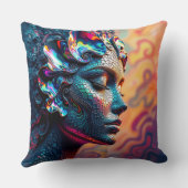 ポーアレインボー素晴らしアワロンシーサイレンマーメイド クッション (裏面)