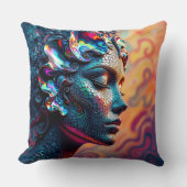 ポーアレインボー素晴らしアワロンシーサイレンマーメイド クッション (正面)