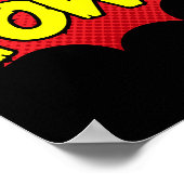 ポーウ!アーはっきりしたトポップ・アートの漫画の影響 ポスター (角)