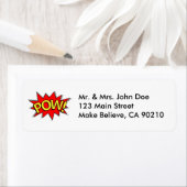 ポーウ！ – スーパーヒーロー漫画ブックレッド/イエローバブル ラベル (インサイチュ)