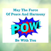 ポーウ!平和と調和の窓が離れない ウィンドウサイン (シート3)