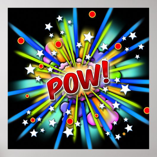 ポーウ！爆発プリント ポスター (正面)