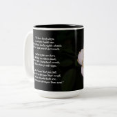 ポーエティック白ローズマグカップ ツートーンマグカップ (正面左)