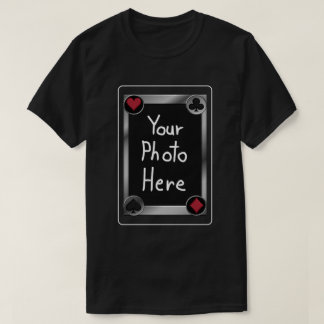 ポーカカード 写真 ブラック Tシャツ