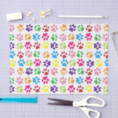 ポーカラフルト印刷パターン 薄葉紙 (クラフト)