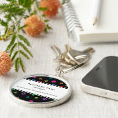 ポーカラフルプ印刷プロフェッショナルペットサロン キーホルダー (側面)