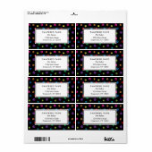 ポーカラフルプ印刷プロフェッショナルペットサロン ラベル (フルシート)