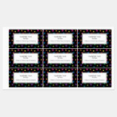 ポーカラフルプ印刷プロフェッショナルペットサロン ラベル (シート)