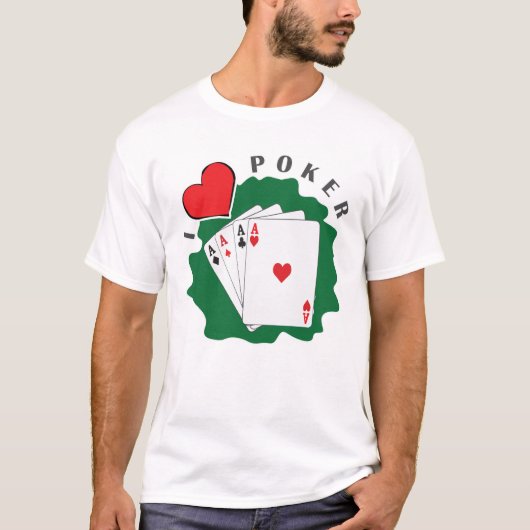 ポーカーが大好き Tシャツ (正面)