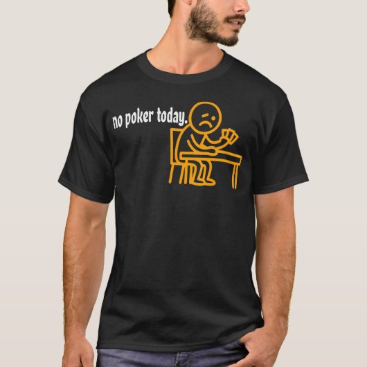ポーカーは今日お休み スポーツ Tシャツ (正面)
