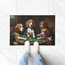 ポーカーをするビーグル犬のアート