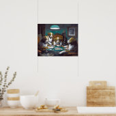 ポーカーをする犬 カッシウス・マーセラス・クーリッジ 1894 ポスター (キッチン)