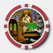 ポーカーをする犬 ポーカーチップ (正面)