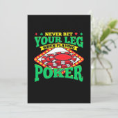 ポーカーをプレイしているときの足 招待状 (スタンド正面)