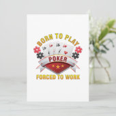 ポーカーカジノギャンブラー用に生まれた 遊戯するカードのギ 招待状 (スタンド正面)