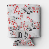 ポーカーカードは十文字に散らばっていた 缶クーラー (裏面)