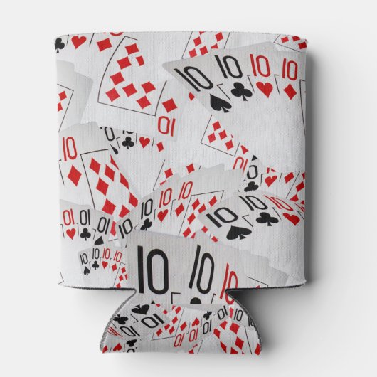 ポーカーカードは十文字に散らばっていた 缶クーラー (裏面)