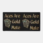 ポーカーカードエースは金ゴールドメイト、デスクマット デスクマット (正面)