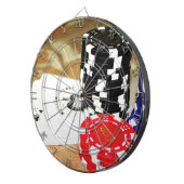 ポーカーカードエースチップス賭博カジノウィンゲーム ダーツボード (正面右)