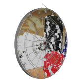 ポーカーカードエースチップス賭博カジノウィンゲーム ダーツボード (正面左)