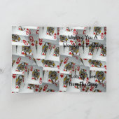 ポーカーカードクイーンズデザイン誕生日カード カード (内部)