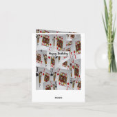 ポーカーカードジャック層誕生日カード、 カード (裏面)