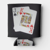 ポーカーカードジャック・キング。 缶クーラー (正面)