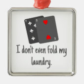 ポーカーカードユーモアノベルティプレゼント メタルオーナメント (正面)