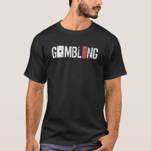 ポーカーカードラッキー賭博 Tシャツ