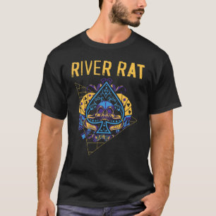 ポーカーカードヴィンテージスペードリバーラット Tシャツ
