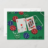 ポーカーカード写真 ポストカード (正面/裏面)