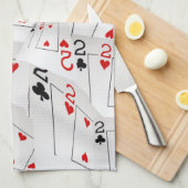 ポーカーカード数Twos, キッチンタオル (四つ折り)
