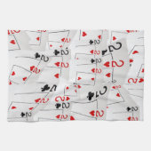 ポーカーカード数Twos, キッチンタオル (横)