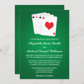 ポーカーカード結婚式招待状 招待状 (正面/裏面)