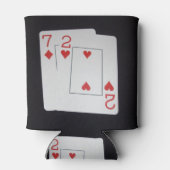 ポーカーカード7と2 缶クーラー (裏面)