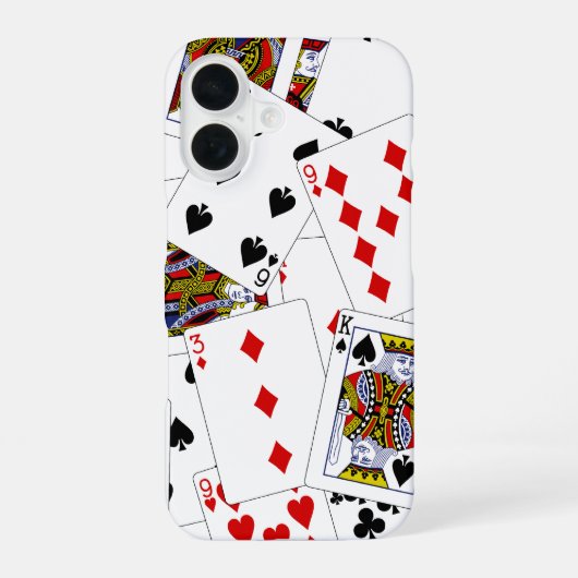 ポーカーカード iPhone 16 ケース (裏面)