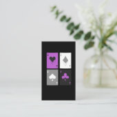 ポーカーカードLGBTQスペード 名刺 (スタンド正面)