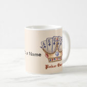 ポーカークイーン コーヒーマグカップ (正面右)
